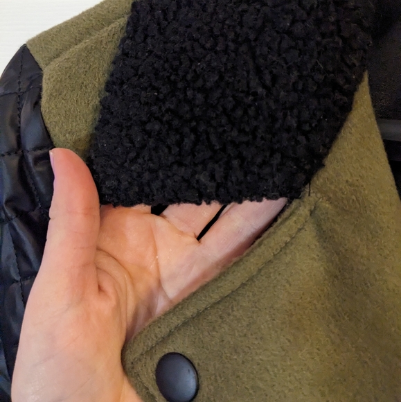 BUFFALO Olive Moto Jacket, Size M - Picture 2 of 5